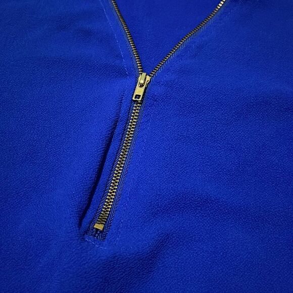 Toura zip front short sleeve blouse XL - Picture 2 of 3